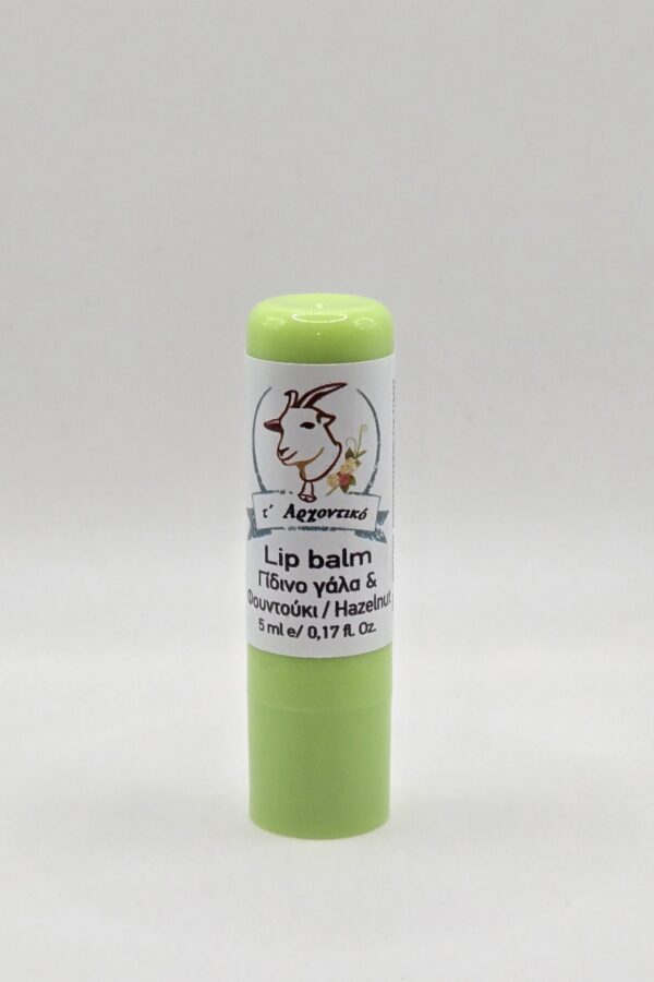 Συσκευασία lip balm με άρωμα φουντούκι